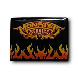 McDonald’s Pin Monster Service 2015 Fire Flames Monster Energy Metal Lapel Pin